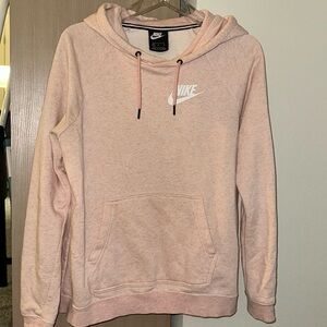 Nike light pink hoodie